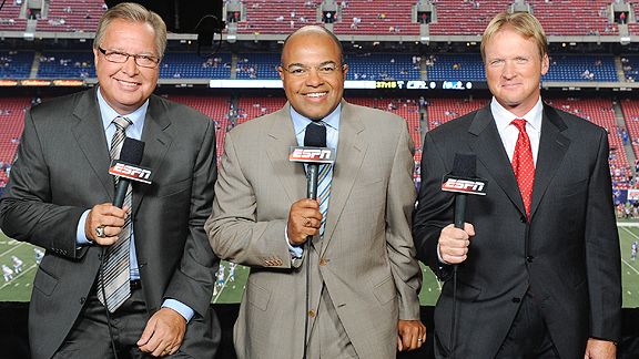 The Monday Night Football booth team